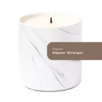 Dapper Stranger White Marble Candle