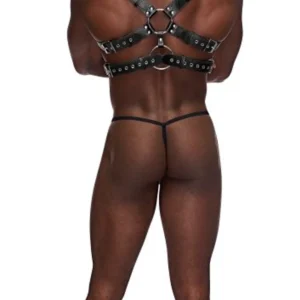 Gemini Leather Harness Black O/s