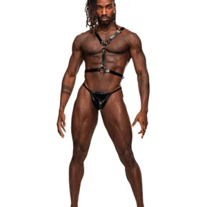 Sagittarius Leather Harness Black O/s