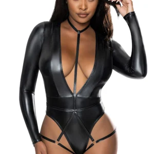 Liquid Onyx Teddy W/ Harness Caging Black 2xl
