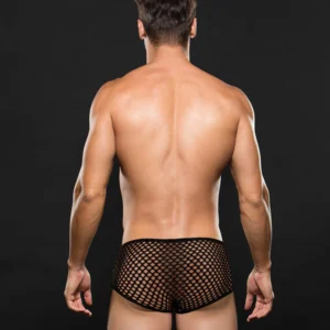 Envy Modern Fishnet Trunk Black S/m - Power Play Studio, LLC