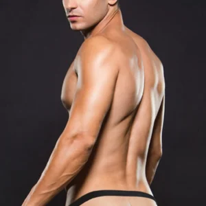 Envy Modern Fishnet Open Back Brief Black M/l - Power Play Studio, LLC