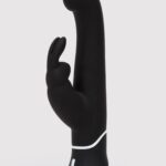 Happy Rabbit G-Spot Stroking Rechargeable Silicone Rabbit Vibrator Black - Power Play Studio, LLC