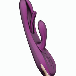 Terri App Controlled Kinky Finger Tapping Rabbit Vibrator - Purple - Power Play Studio, LLC