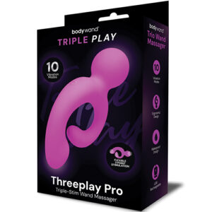 Bodywand Triple Play Threeplay Pro vibrator, main view, Power Play Studio, LLC