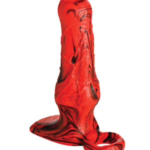 Creature Cocks Hellhound Silicone Penis Enhancer - Red/Black - Power Play Studio, LLC