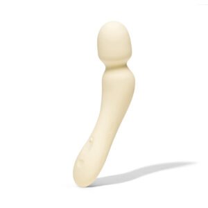 Dame Min Mini Wand Vibrator in butter, front view
