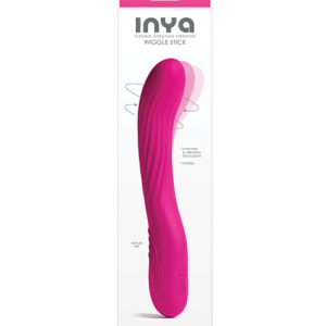 INYA Wiggle Stick gyrating vibrator in pink, main view, Power Play Studio, LLC