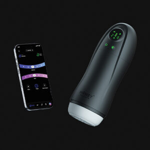 Kai Pro app-controlled sucking and vibrating male masturbator, main view, Power Play Studio, LLC