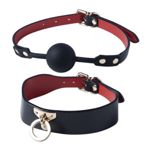 Kinky Play Box BDSM Kit 5 Piece Bondage Set - Black