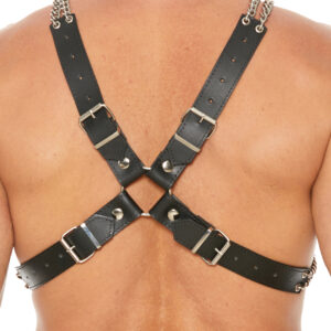 Shots Uomo Chain & Chain Harness – Black