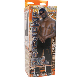 Signature Cocks Mr. Marcus 9 inch realistic dildo with balls, main view, Power Play Studio, LLC