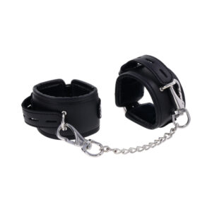 Sportsheets Edge Handcuffs in black, front view