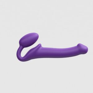Strap-On-Me Semi-Realistic Bendable Strap-On in purple, front view