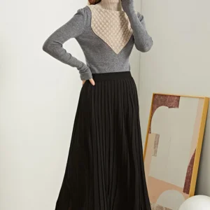 Fangyan | Xaria Gray Knit Top