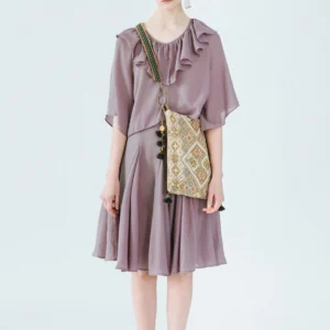 Molifusu | Purple Thistle Two-set Dress