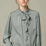 Fangyan | Manatee Silk Blouse