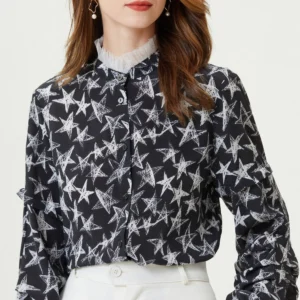 Fangyan | Stars Silk Blouse