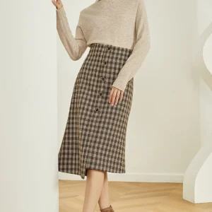 Fansilanen | Asymmetrical Gingham Skirt