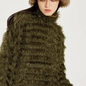 Fussed | Dark Green Turtleneck Sweatshirt