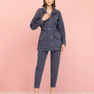 High-Waisted Mom Denim Pants - Power Play Studio, LLC