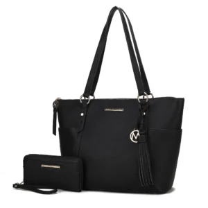 Gloria Vegan Leather Womens Tote Bag with wallet - Power Play Studio, LLC