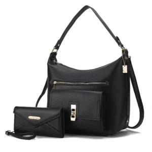 Clara Vegan Leather Womens Shoulder Bag & Wristlet Wallet - Power Play Studio, LLC
