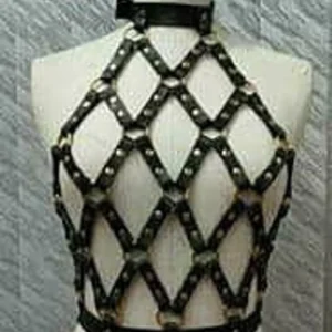 Faux Leather Body Harness