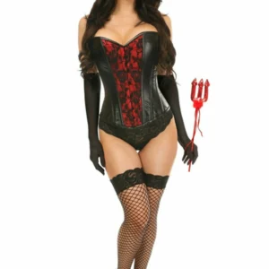 Lavish Gothic Devil Corset Costume