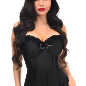 Lavish Lycra Hook & Eye Stretch Bustier Corset - Power Play Studio, LLC (view 1)