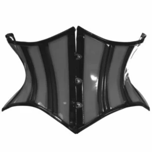 Lavish Clear Curvy Cut Mini Cincher Corset