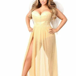 Lavish Golden Angel Corset Costume - Power Play Studio, LLC