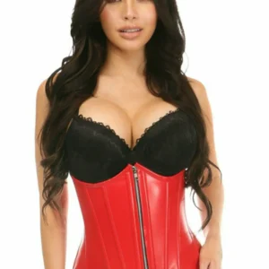 Lavish Wet Look Under Bust Corset - Power Play Studio, LLC
