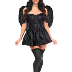 Top Drawer 4 PC Dark Angel Corset Costume - Power Play Studio, LLC