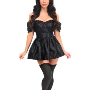 Top Drawer 4 PC Bunny Corset Costume - Power Play Studio, LLC