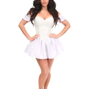 Top Drawer 3 PC Brocade Bunny Corset Dress Costume - Power Play Studio, LLC