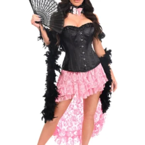 Top Drawer 6 PC Sexy Saloon Girl Corset Costume