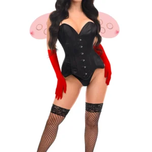 Top Drawer 4 PC Sassy Ladybug Corset Costume - Power Play Studio, LLC