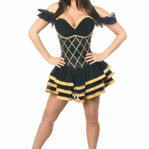 Top Drawer Steel Boned Egyptian Corseted Dress