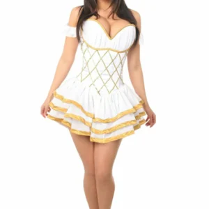 Top Drawer Steel Boned Greek Goddess Corseted Dress