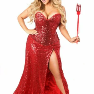 Top Drawer Premium Sequin Devil Costume - Power Play Studio, LLC