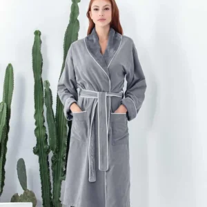 Women's Plush Microfiber Spa Robe