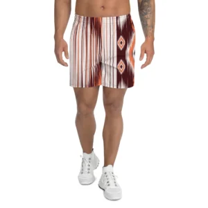 Brown Aztec Print Men's Shorts - Power Play Studio, LLC