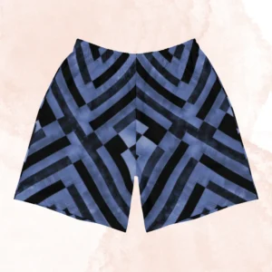 Men's Athletic Shorts in Indigo - Power Play Studio, LLC