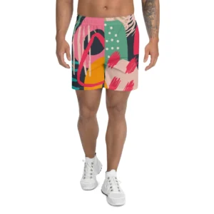 Paint Brush Colours Men's Athletic Shorts - Power Play Studio, LLC