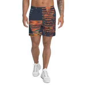 Orange and Indigo Men's Shorts - Power Play Studio, LLC