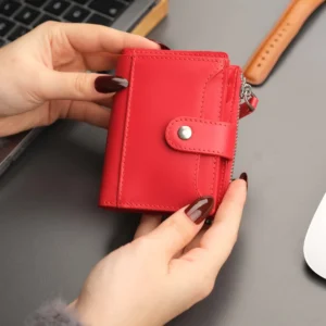 Glenrock Red Leather Pop-up Cardholder Wallet - Power Play Studio, LLC