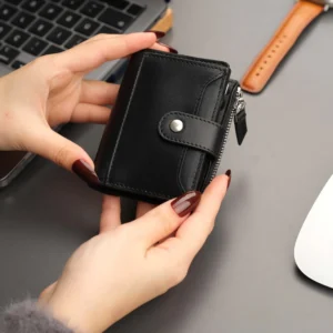 Glenrock Black Leather Pop-up Cardholder Wallet - Power Play Studio, LLC