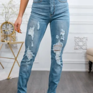 Split Up and Destroy Ripped Denim Jeans