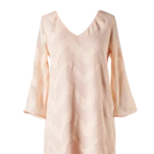 Soft Pattern Peach Shift Dress